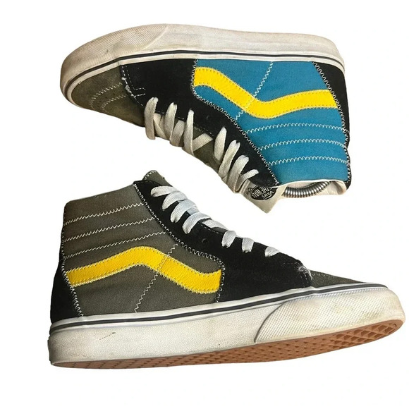 Vans Sk8-Hi Zig Zag High Top Sneakers Multicolor Skate Shoes Women’s Size 5 - Picture 3 of 10